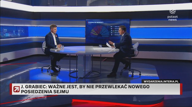 Bogdan Rymanowski pytał swojego gościa o współpracę nowego rządu z prezydentem Andrzejem Dudą. - Nie sądzę, żeby pan prezydent chciał rozpoczynać koabitację od tego, żeby blokować działania, które zostały przed chwilą przez większość Polaków poparte - zaznaczył Jan Grabiec. 