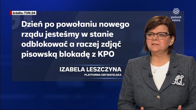 Jeszcze nie wiadomo, komu prezydent powierzy misję utworzenia rządu, ale szef PO nie traci czasu. Ruszyły rozmowy z Unią o odblokowanie środków z KPO. Formalnie będzie o tym rozmawiał w Brukseli Donald Tusk. Żeby obiecane miliardy mogły popłynąć do Polski, potrzebna jest reforma sądownictwa, która wymaga podpisu prezydenta. Dla ''Wydarzeń'' Mira Skórka.