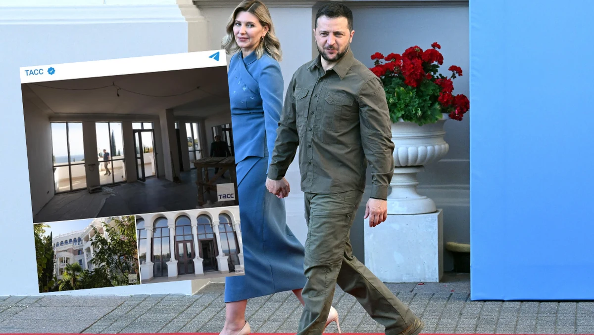 Znacjonalizowane mieszkanie Ołeny i Wołodymyra Zełenskich w Jałcie na Krymie zostało wystawione przez Rosję na aukcję - informuje rosyjska agencja TASS. Cena wywoławcza aukcji to ok. 24,5 mln rubli (ponad 1 mln zł).