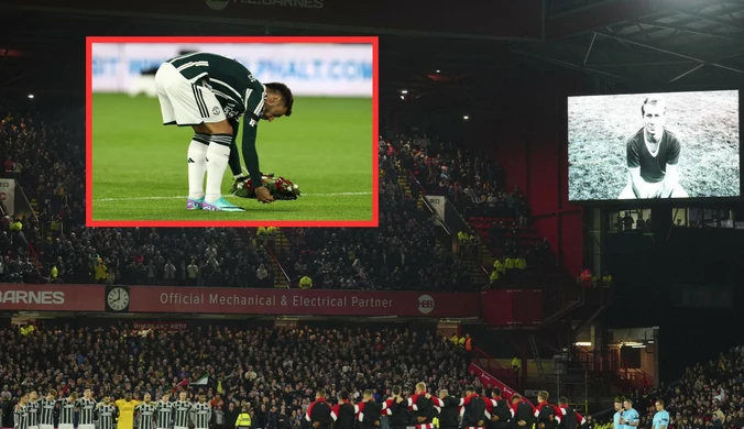 Poruszające chwile przed meczem United. Uczczono pamięć legendy futbolu