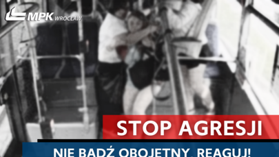 MPK Wrocław ruszyło z akcją informacyjną "Stop agresji. Nie bądź obojętny. Reaguj!"