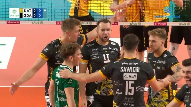 Skrót meczu GKS Katowice - Trefl Gdańsk.