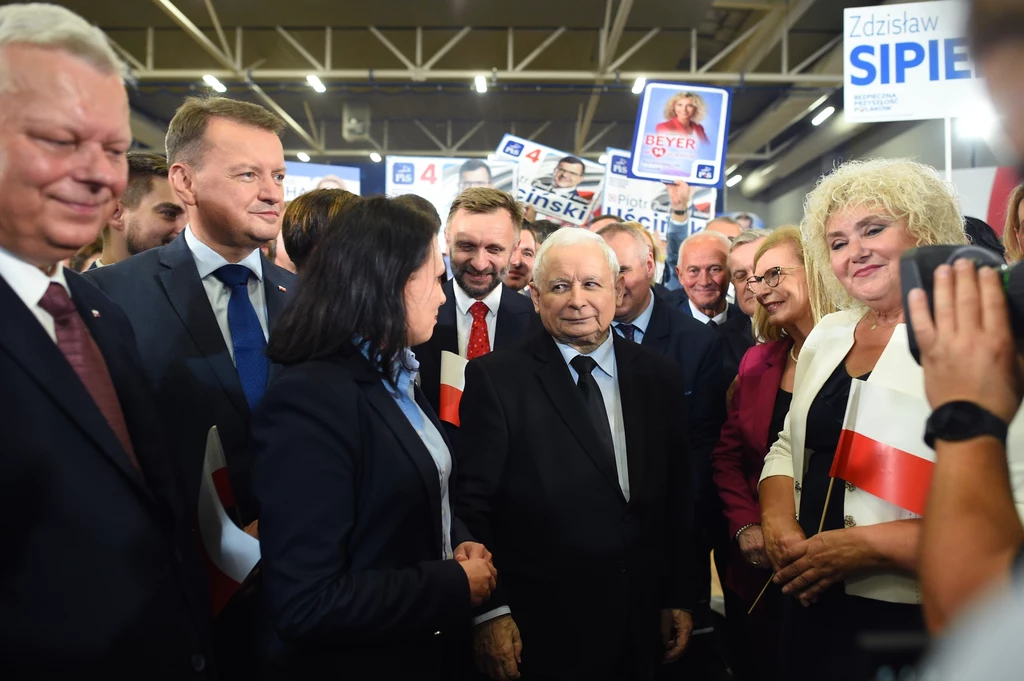 Jarosław Kaczyński podczas kampanii wyborczej