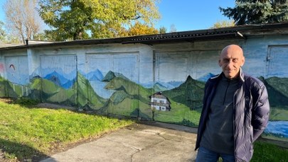 Namalował sąsiadom mural na garażach. "Robi świetne wrażenie"