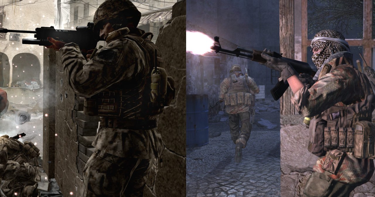 Call, Duty, Modern, Warfare, wypełniona, kultowymi, misjami, wydarzeniami, główny, pomysł, stojący, najbardziej, ikoniczną, nich Call of Duty 4: Modern Warfare - twórcy gry mieli wątpliwości co do najbardziej kultowej misji gry