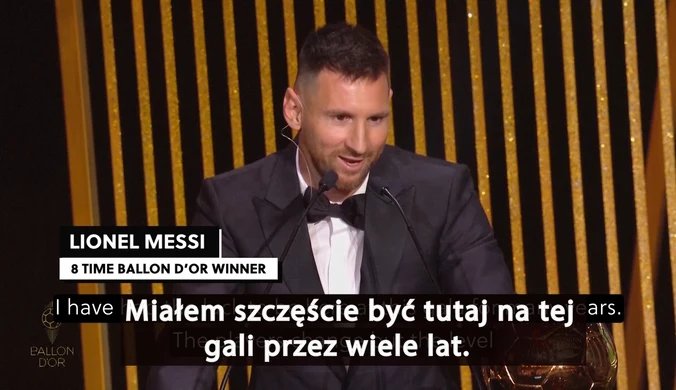  Lionel Messi zdobywcą Złotej Piłki 2023. WIDEO