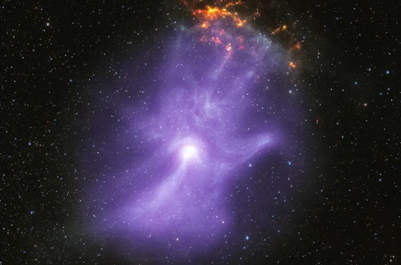 Astronomowie ujawnili szczegóły jednego z naszych najbardziej "upiornych" odkryć, mgławicy wiatrowej MSH 15-52, znanej również jako "kosmiczna ręka" lub "ręka Boga".