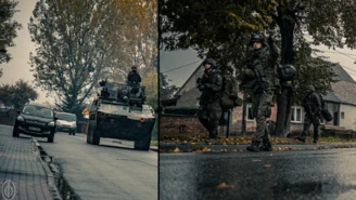 Żołnierze wyszli na ulice polskiej wsi. "Arena wojskowych manewrów"
