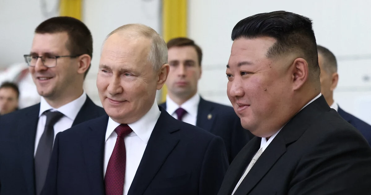 Władimir Putin i Kim Dzong Un