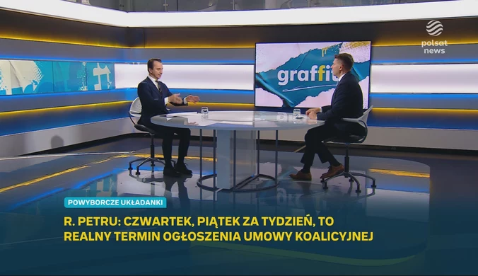 Petru w "Graffiti" o umowie koalicyjnej: Będzie przed 13 listopada