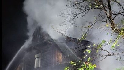 Policja bada pożar zabytkowej willi w Zakopanem