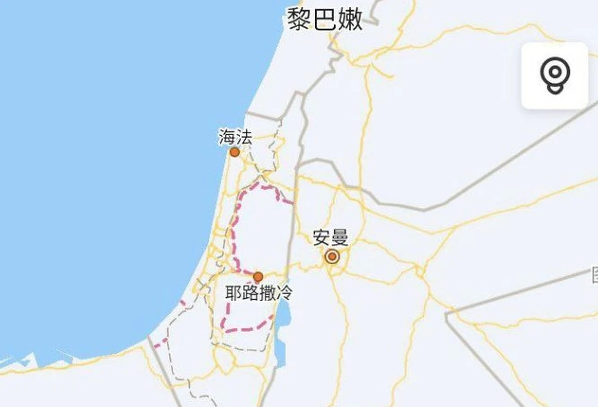 Nazwa państwa Izrael nie pojawia się na cyfrowych mapach chińskich potentatów internetowych Baidu i Alibaba – poinformował dziennik „The Wall Street Journal”.