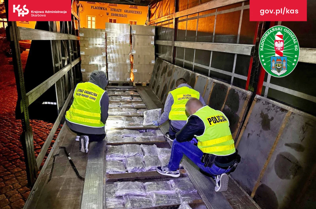 Funkcjonariusze z Nadbużańskiego Oddziału SG zatrzymali rekordowy transport 183 kg marihuany o czarnorynkowej wartości ponad 8 mln zł - poinformował chor. Konrad Szwed z zespołu prasowego Komendanta Głównego Straży Granicznej. Narkotyki ukryte były w naczepie ciężarówki.