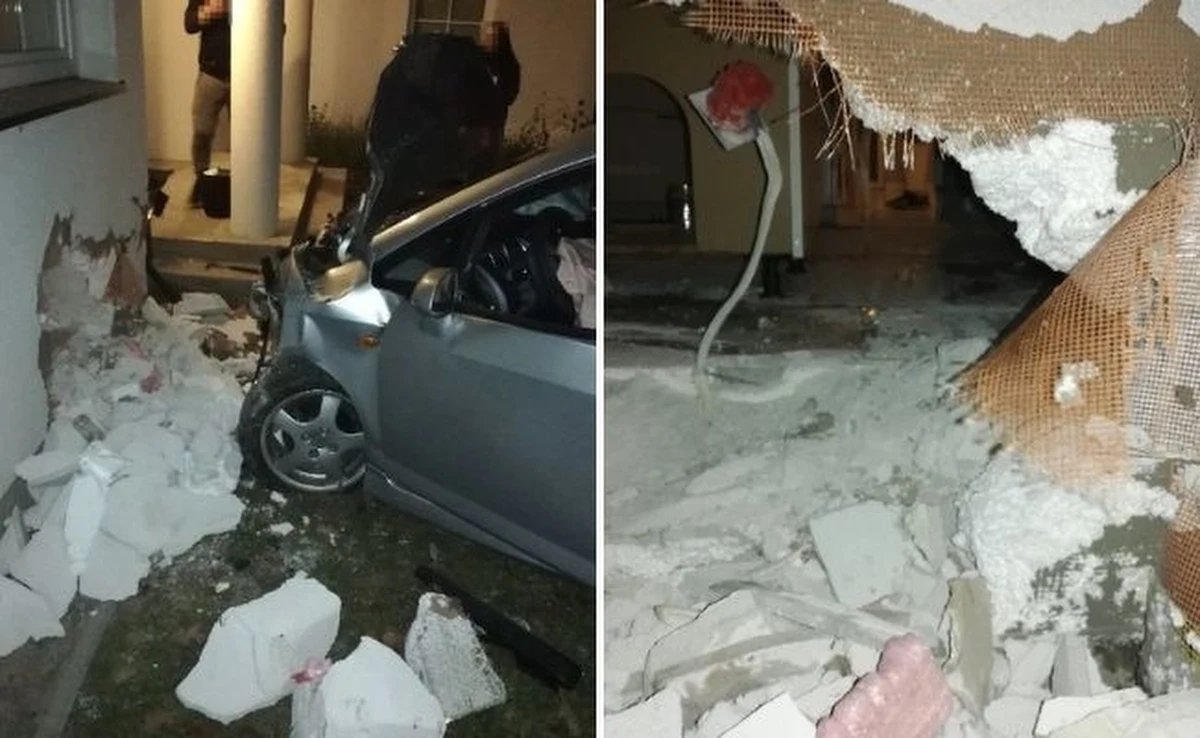 23-letni kierowca hondy wypadł z drogi na zakręcie w Trzebieszowie Pierwszym w woj. lubelskim. Swoją podróż niemal zakończył w kuchni domu, w którego ścianę uderzył. Na szczęście młody mężczyzna odniósł tylko niegroźne obrażenia, a domownicy w ogóle nie ucierpieli.