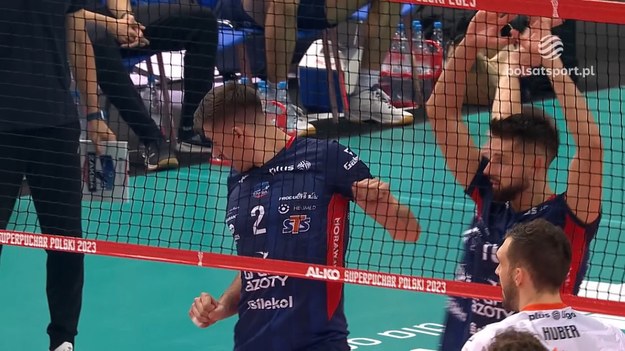 Fragment meczu Jastrzębski Węgiel - Grupa Azoty ZAKSA Kędzierzyn-Koźle. 

