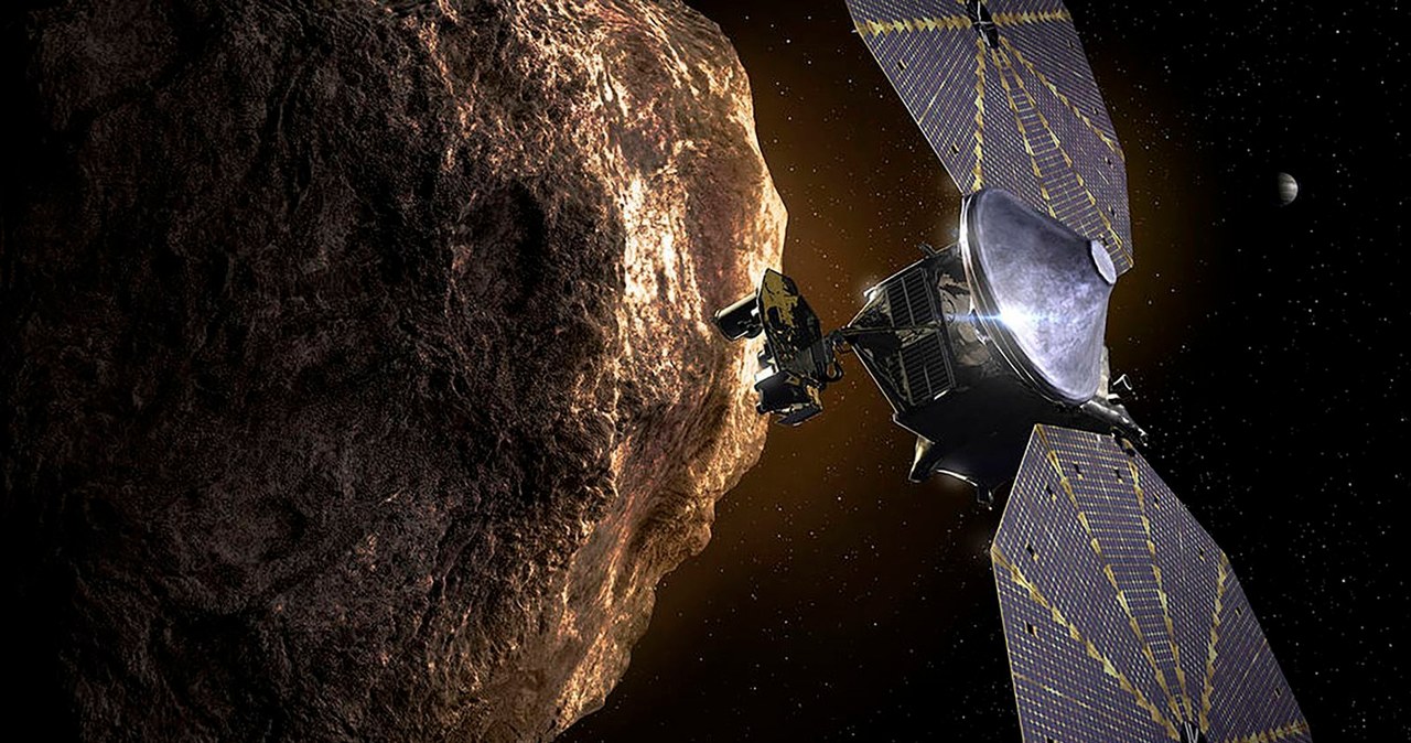 La sonda Lucy de la NASA sobrevoló el asteroide Dinky.  El objeto tiene su propia luna.