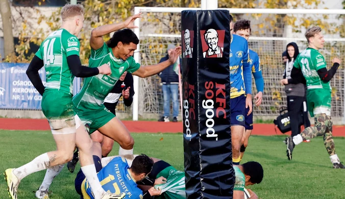 Ekstraliga rugby: Wysoka wygrana Ogniwa, derby dla Lechii