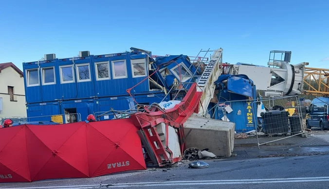 Tragedia w Wieliczce. Runął dźwig, jedna osoba nie żyje