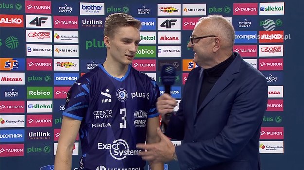 Mateusz Borkowski po meczu Grupa Azoty ZAKSA Kędzierzyn-Koźle - Exact Systems Hemarpol Częstochowa 1:3.