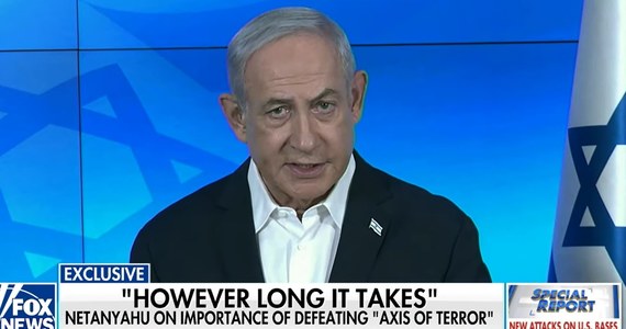 ​Premier Izraela Benjamin Netanjahu powiedział w amerykańskiej telewizji Fox News, że jego kraj nie dąży do podboju ani okupacji Strefy Gazy, ani do rządzenia w tym palestyńskim terytorium po zakończeniu wojny z Hamasem. Podkreślił jednak, że Izrael musi mieć "wiarygodną siłę", aby móc wkroczyć do Strefy w razie konieczności.