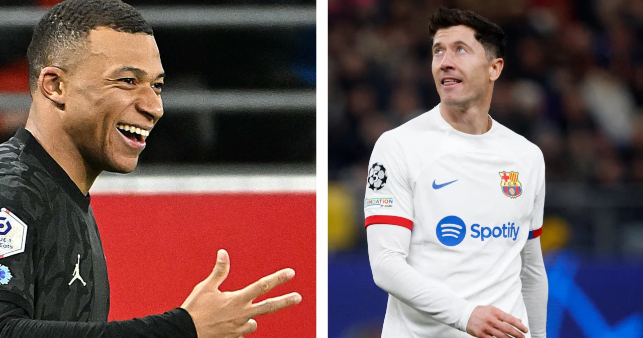 Kylian Mbappe i Robert Lewandowski