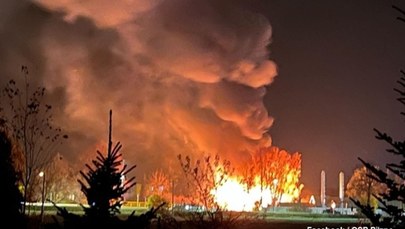 Pożar fabryki trumien na Podkarpaciu