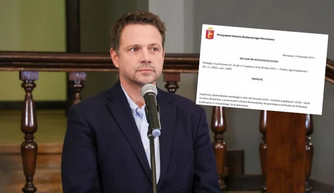 Manifestacja przed ambasadą Izraela. Oburzenie po decyzji Trzaskowskiego