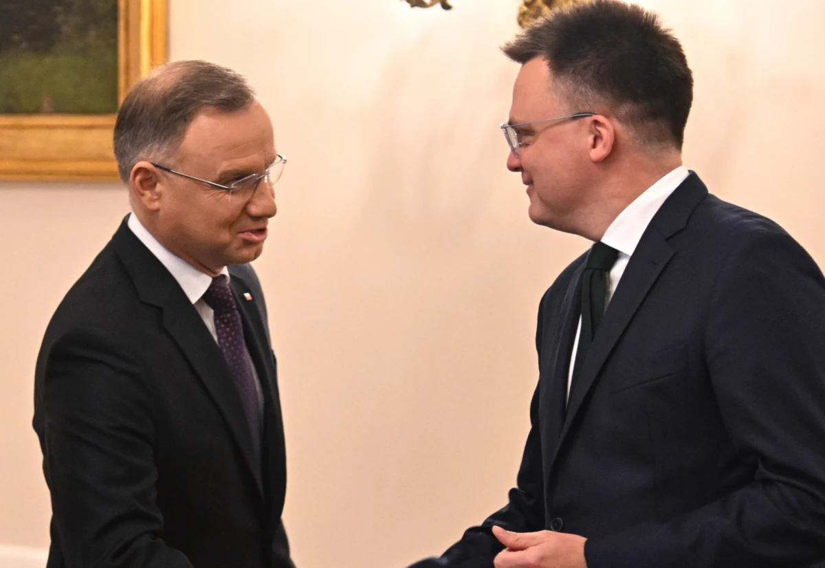 Prezydent Andrzej Duda spotka się w piątek z marszałkiem Sejmu Szymonem Hołownią - poinformowała szefowa Kancelarii Prezydenta RP Grażyna Ignaczak-Bandych. Rozmowy mają rozpocząć się o godz. 11.