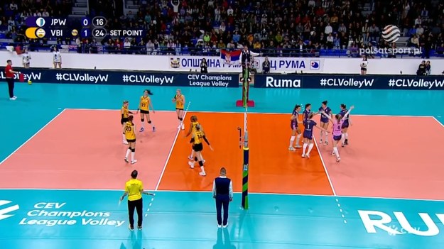 Skrót meczu Jedinstvo Stara Pazova – VakifBank SK 0:3 (15:25, 17:25, 14:25) - grupa A CEV Champions League 2023/2024.