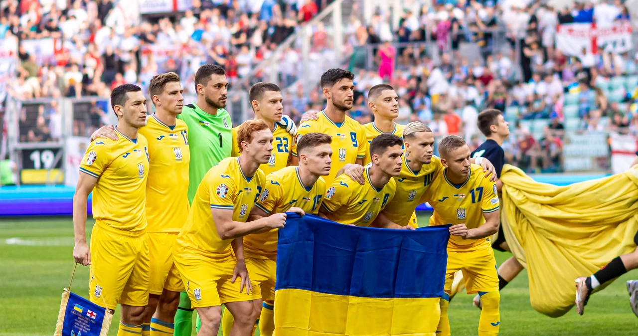 Reprezentacja Ukrainy przed meczem z Anglią we Wrocławiu