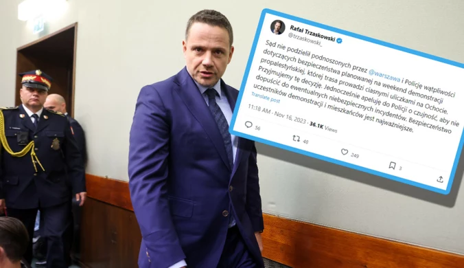 Decyzja Rafała Trzaskowskiego do zmiany. Sąd nie uznał jego argumentów