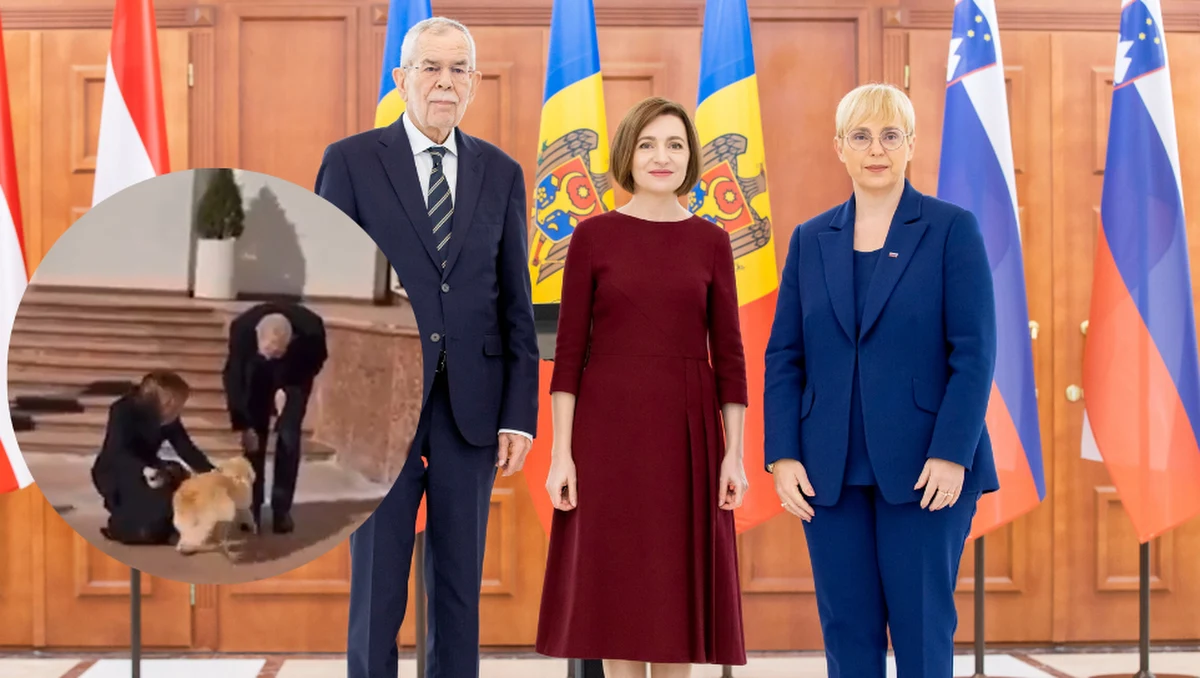 Incydent podczas wizyty prezydenta Austrii w Kiszyniowie. W pewnym momencie Alexander Van der Bellen został ugryziony przez psa prezydent Mołdawii.