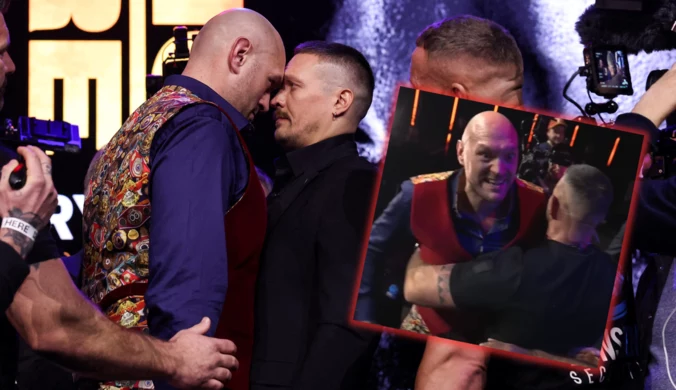 Ostre spięcie przed walką Fury - Usyk. Bokserzy nie wytrzymali, interweniowała ochrona