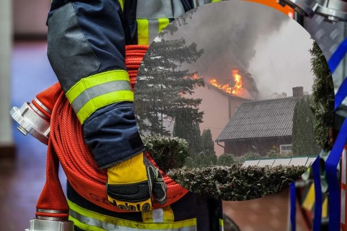 Pożar poddasza domu mieszkalnego w centrum Biecza, miasta w powiecie gorlickim w Małopolsce. Z ogniem walczą liczne zastępy straży pożarnej. Na szczęście w zdarzeniu nikt nie ucierpiał.