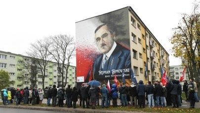 Roman Dmowski uwieczniony na muralu w Białymstoku