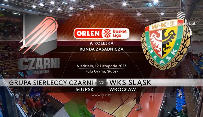 Grupa Sierleccy Czarni Słupsk - Śląsk Wrocław 78:53. Skrót meczu. WIDEO