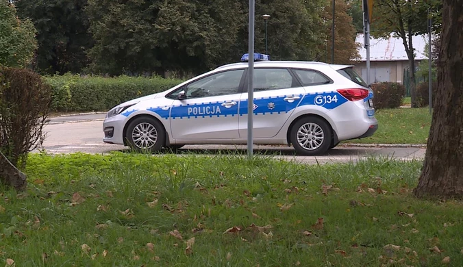 Wjechała autem do rowu. Potem pogryzła policjanta