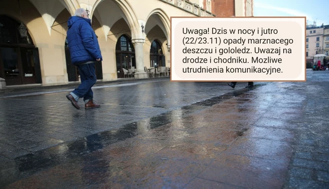Wielka szklanka na drogach i chodnikach. Alert dla połowy Polski
