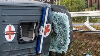 Wypadek z udziałem wojskowej karetki. Na miejscu policja