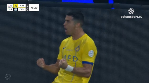 Dwie bramki Cristiano Ronaldo w meczu Al Nassr - Al Akhdoud.

