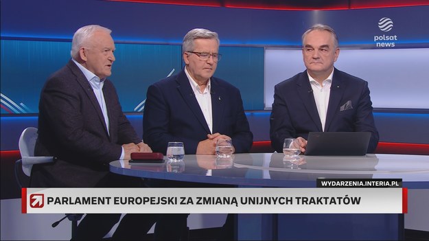 - Ja naprawdę jestem zdumiony jak wielu Polaków, i jak wielu czołowych polityków, jaką ma słabą wiarę w sens i stabilność istnienia państwa polskiego, skoro uważają, że pod byle pretekstem Bruksela może państwo polskie zlikwidować - mówił Leszek Miller w programie "Prezydenci i premierzy". 