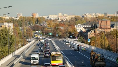 Zamknięte lewe pasy obu wiaduktów Trasy Łazienkowskiej nad Agrykolą