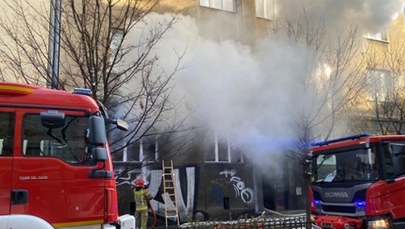 Kraków: Pożar mieszkania przy ul. Krowoderskiej. Jedna osoba ranna