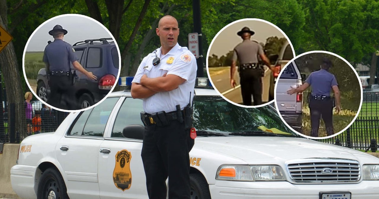 Policjant dotyka auta przed kontrolą? Robi to w konkretnym celu