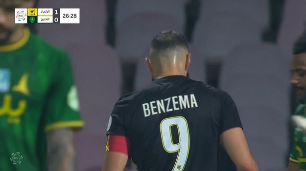 Karim Benzema trafił do bramki - z rzutu karnego - gdy Al Ittihad pokonał Al Khaleej 4-2 w czwartkowym meczu Ligi Saudyjskiej.