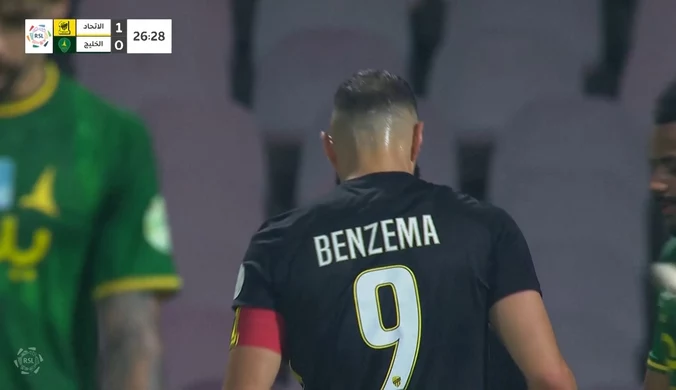 Benzema z bramką, Al Ittihad pokonuje Al Khaleej 4-2 w Lidze Saudyjskiej. WIDEO