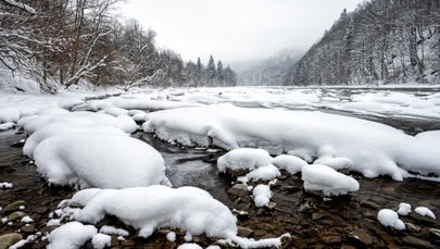 Śnieżyce na Podkarpaciu. Poziom Sanu może przekroczyć stany ostrzegawcze  