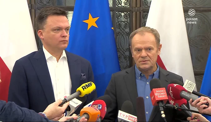 "Wydarzenia": Tusk spotkał się z marszałkiem Hołownią