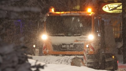 Wzrost natężenia opadów śniegu w Małopolsce