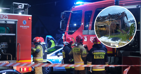Tragiczny pożar w Mielenku w powiecie koszalińskim. W nocy w ogniu stanął murowany dom letniskowy - zginęła jedna osoba.